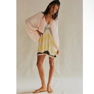 NWT Free People x Jens Pirate Booty Sequin Circle Mini Dress size medium